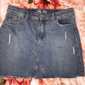 Denim mini skirt